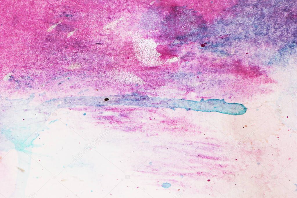 abstract watercolor design painted texture close up. Minimalistic background.