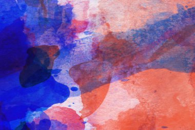 Soyut suluboya tasarımı, boyalı dokuya yakın çekim. Asgari arkaplan.