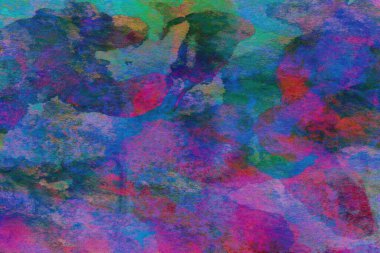 Soyut suluboya tasarımı, boyalı dokuya yakın çekim. Asgari arkaplan.