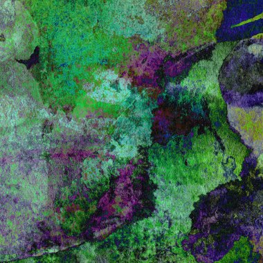 Soyut suluboya tasarımı, boyalı dokuya yakın çekim. Asgari arkaplan.