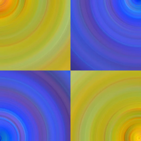 Cztery Abstrakcyjne Kolorowe Tła Fragment Widok — Zdjęcie stockowe