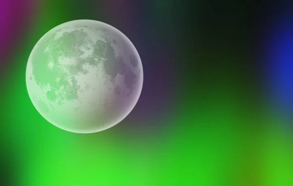 Krásné Zářící Měsíc Koncept Pozadí — Stock fotografie
