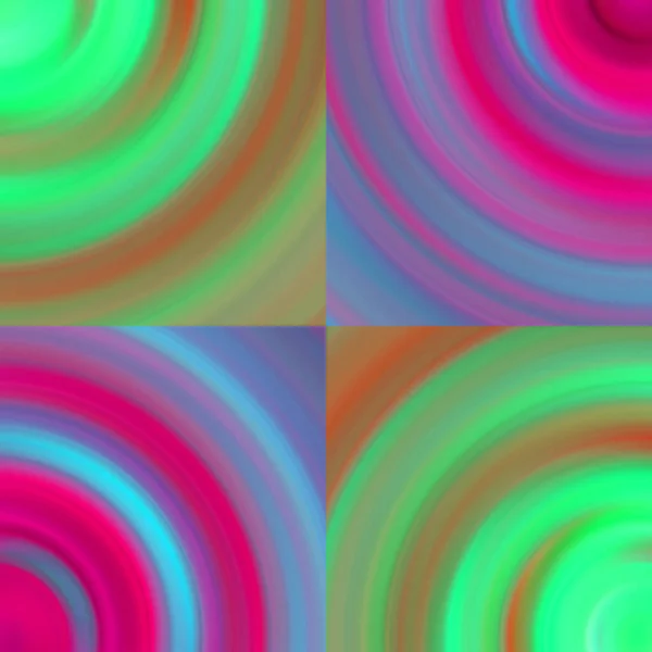 Vier Abstrakte Farbenfrohe Fragmenthintergründe — Stockfoto