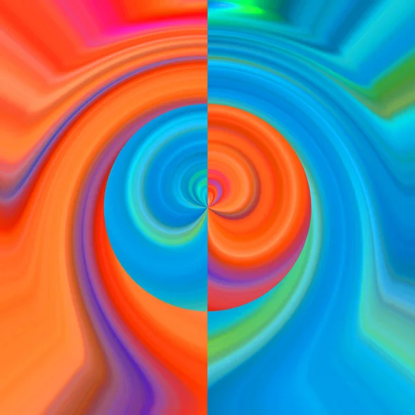 Kolorowy Abstrakcyjny Wzór Tła Koncepcja Yin Yang — Zdjęcie stockowe