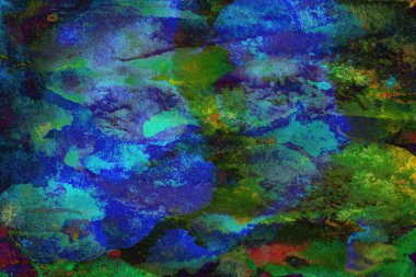 Soyut suluboya tasarımı, boyalı dokuya yakın çekim. Asgari arkaplan.