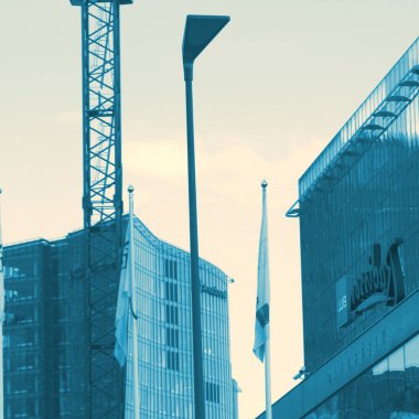 şehir konsepti, şehir manzarası arkaplan görüntüsü  