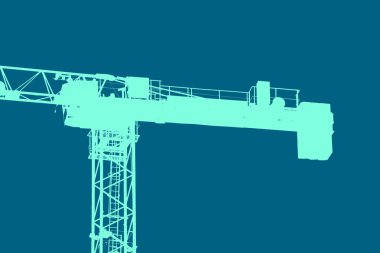 şehir manzarası, duotone konsept arkaplan  