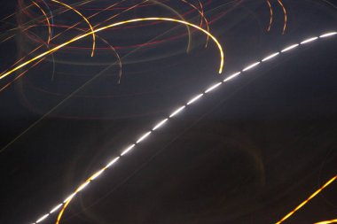 blurry night lights abstract background 