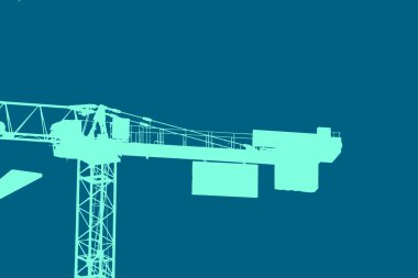 şehir manzarası, duotone konsept arkaplan  