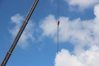 Kentsel konsept arkaplan, elektrik hattı