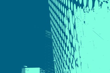 şehir manzarası, duotone konsept arkaplan  