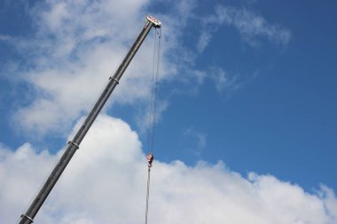 Kentsel konsept arkaplan, elektrik hattı