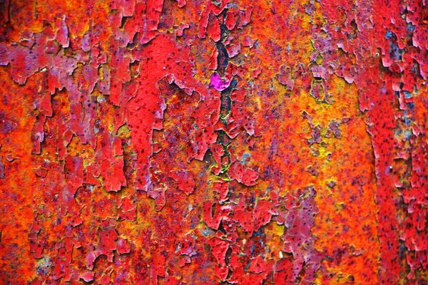 Rojo Oxidado Abstracto Vista Fondo —  Fotos de Stock