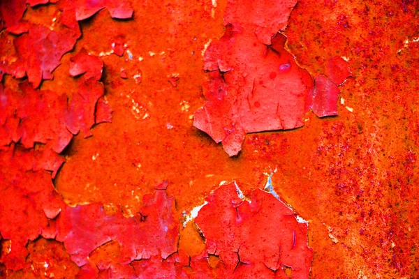 Vermelho Enferrujado Abstrato Fundo Vista — Fotografia de Stock