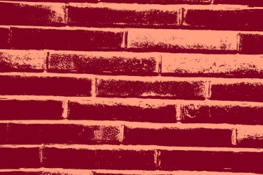 cityscape view in red, duotone concept background  