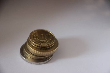 para kavramı arka plan, madeni paralar kapanıyor 