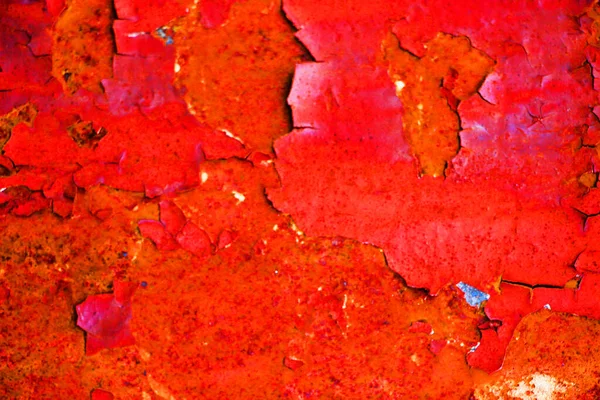 Vermelho Enferrujado Abstrato Fundo Vista — Fotografia de Stock