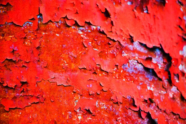 Vermelho Enferrujado Abstrato Fundo Vista — Fotografia de Stock