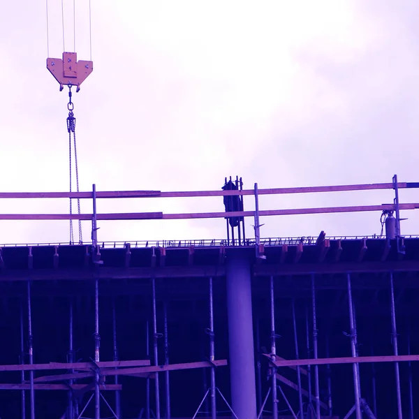 Construction Crane Sky View — Stock Photo, Image