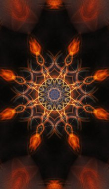 Renkli soyut arka plan. Fantezi mandala konsepti