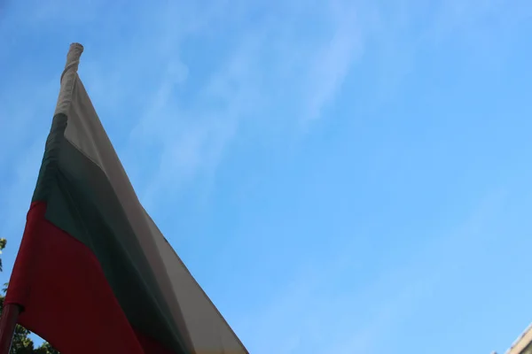 Bulgarian National Flag Waving — Stock Photo, Image