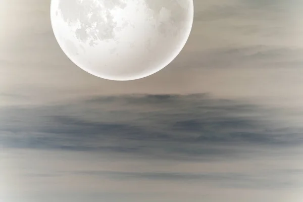 Elvont Hold Háttér Nézet Bolygó Koncepció — Stock Fotó