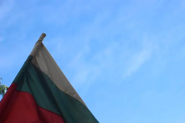 Bulgarian National Flag Waving — Stock Photo, Image