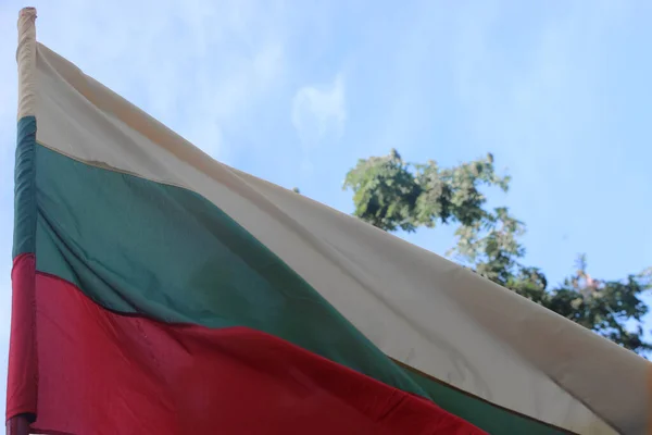 Bulgarian National Flag Waving — Stock Photo, Image