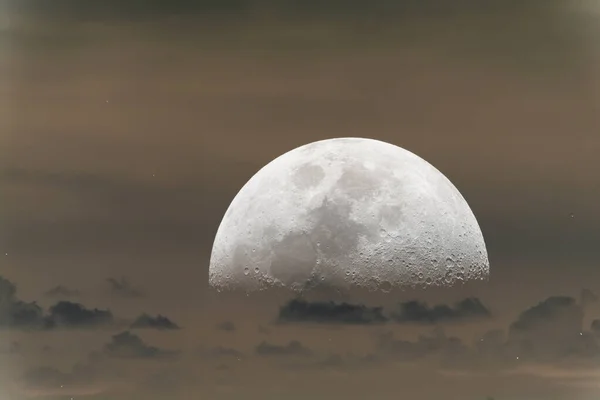 Visão Fundo Lua Abstrata Conceito Planeta — Fotografia de Stock