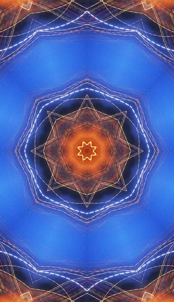 Fond Abstrait Coloré Concept Mandala Fantastique — Photo