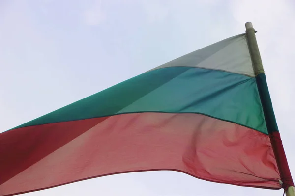 Bandera Nacional Bulgaria Ondeando — Foto de Stock