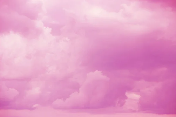Абстрактный Розовый Цвет Облачный Вид Небо Фон — стоковое фото