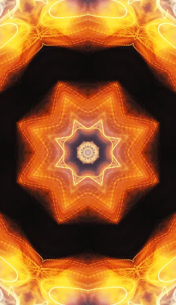 Fond Abstrait Coloré Concept Mandala Fantastique — Photo