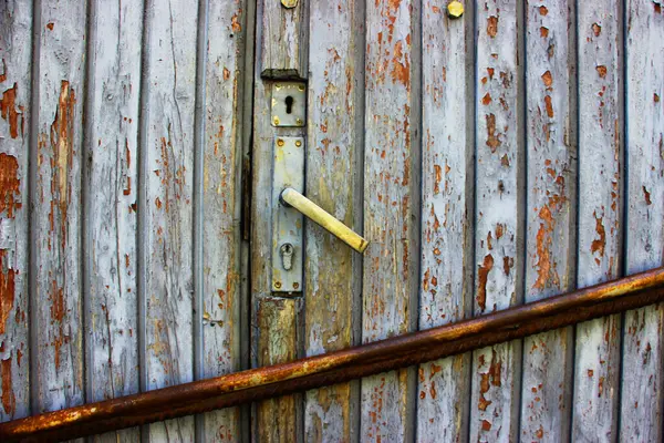 Παλιά Σκουριασμένη Όψη Πόρτας — Φωτογραφία Αρχείου