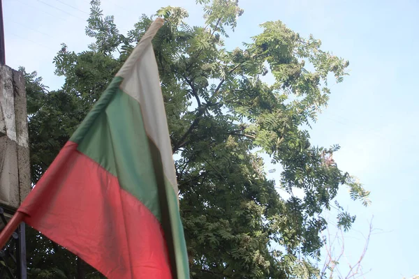 Bulgarien Flag Vinker Vinden - Stock-foto