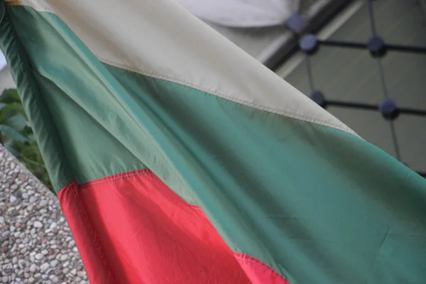 Bulgarien Flagga Vinka Vinden — Stockfoto
