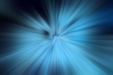 Dinamik ışık huzmeleri. Uzayda bir parlama perspektife giriyor