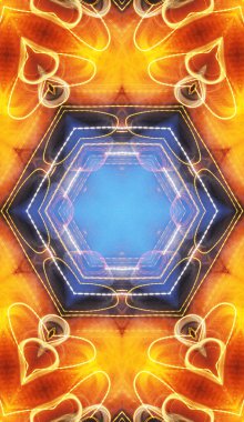 Renkli soyut arka plan. Fantezi mandala konsepti