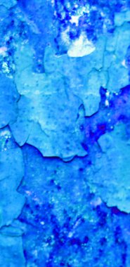 Çatlak mavi bir duvarın arka plan dokusu