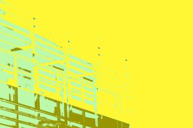 Sarı tonlarda soyut kentsel arkaplan 