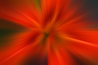 Dinamik ışık huzmeleri. Uzayda bir parlama perspektife giriyor