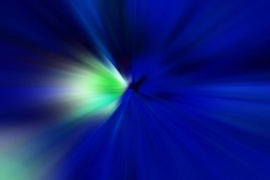 Dinamik ışık huzmeleri. Uzayda bir parlama perspektife giriyor