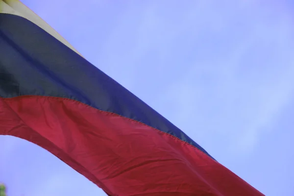Вид Российский Флаг — стоковое фото
