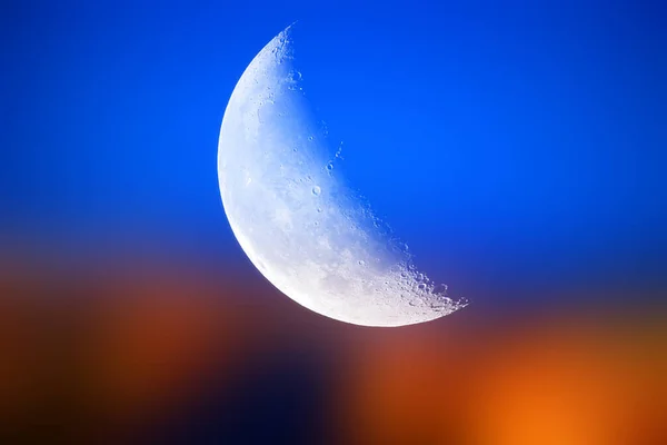 Grande Luna Pianeta Concetto Sfondo — Foto Stock
