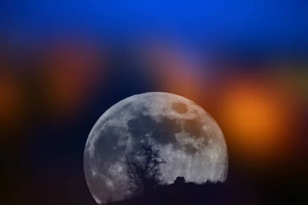 Wielki Księżyc Tło Koncepcji Planety — Zdjęcie stockowe