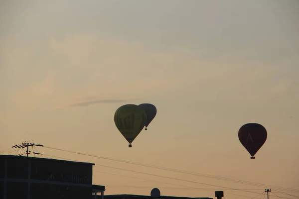 Mongolfiere Vista Nel Cielo — Foto Stock