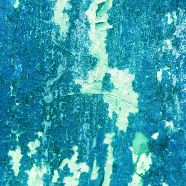 Texture Fond Mur Bleu Fissuré — Photo