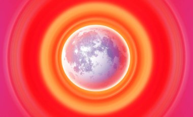 evren konsepti, gezegen rengarenk soyut arkaplan 