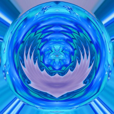 soyut kaleydoskopik şekil gizemli arkaplan 