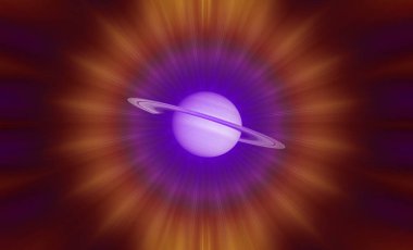 Soyut renkli arkaplan, daire şeklinde gezegen konsepti 